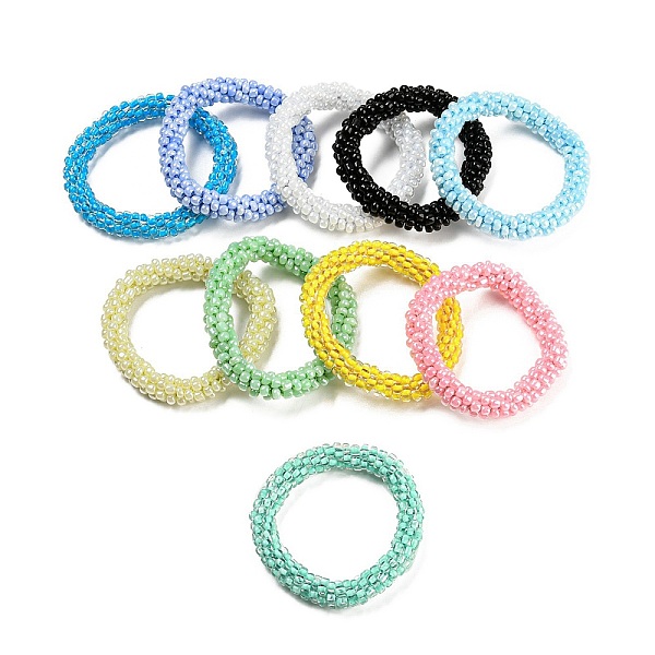 PandaHall Crochet Glass Beads Braided Stretch Bracelet, Nepel Boho Style Bracelet, Mixed Color, Inner Diameter: 1-3/4 inch(4.5cm) Glass..., Multicolor
PandaHall Crochet Glass Beads Braided Stretch Bracelet, Nepel Boho Style Bracelet, Mixed Color, Inner Diameter: 1-3/4 inch(4.5cm) Glass..., Multicolor