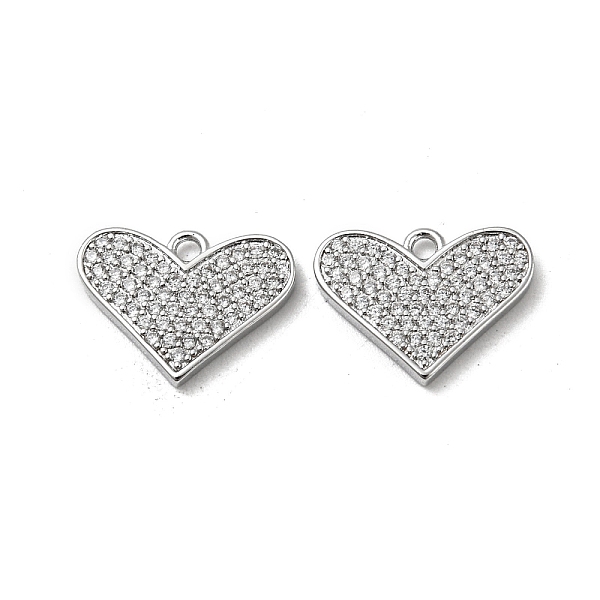 PandaHall Brass Micro Pave Cubic Zirconia Pendants, Heart, Real Platinum Plated, 10.5x14x2mm, Hole: 1.4mm Brass+Cubic Zirconia Heart Clear
PandaHall Brass Micro Pave Cubic Zirconia Pendants, Heart, Real Platinum Plated, 10.5x14x2mm, Hole: 1.4mm Brass+Cubic Zirconia Heart Clear