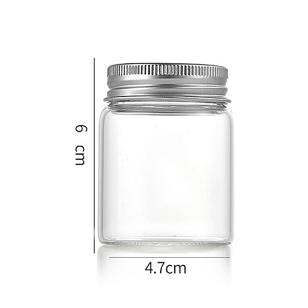 PandaHall Column Glass Screw Top Bead Storage Tubes, Clear Glass Bottles with Aluminum Lips, Silver, 4.7x6cm, Capacity: 60ml(2.03fl. oz)...
PandaHall Column Glass Screw Top Bead Storage Tubes, Clear Glass Bottles with Aluminum Lips, Silver, 4.7x6cm, Capacity: 60ml(2.03fl. oz)...