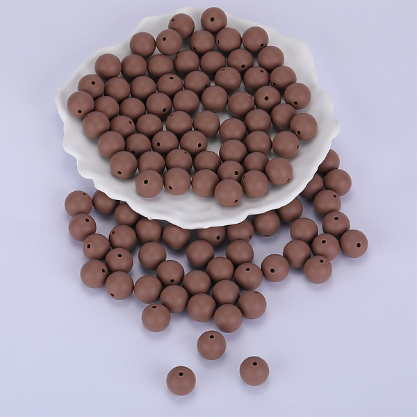 PandaHall Round Silicone Focal Beads, Chewing Beads For Teethers, DIY Nursing Necklaces Making, Camel, 15mm, Hole: 2mm Silicone Round Brown
PandaHall Round Silicone Focal Beads, Chewing Beads For Teethers, DIY Nursing Necklaces Making, Camel, 15mm, Hole: 2mm Silicone Round Brown