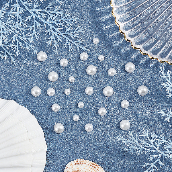 PandaHall WADORN Plastic Snap Jewelry Buttons, with Iron Finding, Half Round, White, 6~10x3~5mm, Hole: 1.4mm, 400 sets/box Plastic Half...
PandaHall WADORN Plastic Snap Jewelry Buttons, with Iron Finding, Half Round, White, 6~10x3~5mm, Hole: 1.4mm, 400 sets/box Plastic Half...
