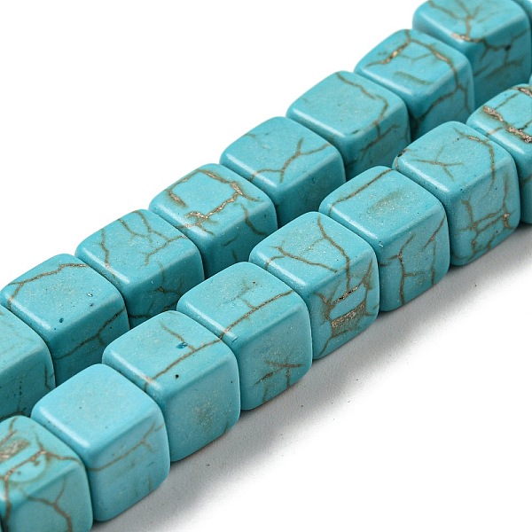 PandaHall Dyed Synthetic Turquoise Beads Strands, Cube, Dark Turquoise, 7~8x7~8x7~8mm, Hole: 1.6mm, about 45~48pcs/strand, 13.39~14.41 inch...
PandaHall Dyed Synthetic Turquoise Beads Strands, Cube, Dark Turquoise, 7~8x7~8x7~8mm, Hole: 1.6mm, about 45~48pcs/strand, 13.39~14.41 inch...