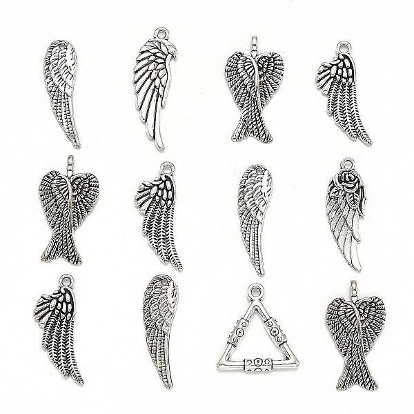 PandaHall Tibetan Style Alloy Pendants, Wing, Antique Silver, 24~56x9~21x1~2mm, Hole: 1.5~5x2~3mm, about 30~35pcs/100g Alloy Wing
PandaHall Tibetan Style Alloy Pendants, Wing, Antique Silver, 24~56x9~21x1~2mm, Hole: 1.5~5x2~3mm, about 30~35pcs/100g Alloy Wing