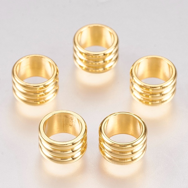 PandaHall 201 Stainless Steel Beads, Column, Real 18k Gold Plated, 8x5mm, Hole: 6mm 201 Stainless Steel Column
PandaHall 201 Stainless Steel Beads, Column, Real 18k Gold Plated, 8x5mm, Hole: 6mm 201 Stainless Steel Column