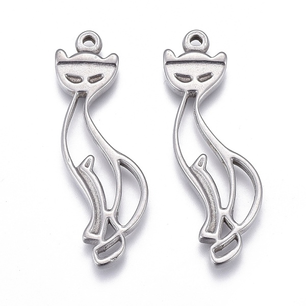 PandaHall 304 Stainless Steel Hollow Pendants, Cut-Out, Cat Shape, Stainless Steel Color, 32x14x2mm, Hole: 1.4mm 304 Stainless Steel Cat...
PandaHall 304 Stainless Steel Hollow Pendants, Cut-Out, Cat Shape, Stainless Steel Color, 32x14x2mm, Hole: 1.4mm 304 Stainless Steel Cat...