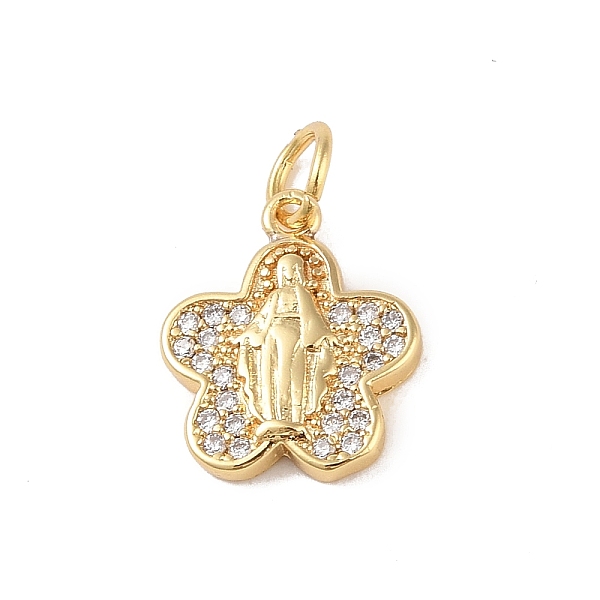 PandaHall Brass Micro Pave Clear Cubic Zirconia Charms, with Jump Ring, Real 18K Gold Plated, Flower, 13.5x11.5x2mm, Hole: 3mm Brass+Cubic...
PandaHall Brass Micro Pave Clear Cubic Zirconia Charms, with Jump Ring, Real 18K Gold Plated, Flower, 13.5x11.5x2mm, Hole: 3mm Brass+Cubic...
