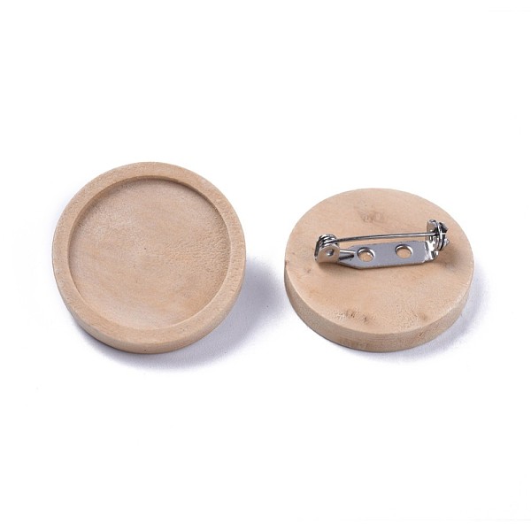 PandaHall Stainless Steel Brooch Cabochon Bezel Settings, with Wood Tray, Flat Round, BurlyWood, Tray: 30mm, 35x5mm Stainless Steel Orange
PandaHall Stainless Steel Brooch Cabochon Bezel Settings, with Wood Tray, Flat Round, BurlyWood, Tray: 30mm, 35x5mm Stainless Steel Orange