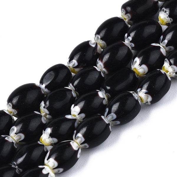 PandaHall Handmade Millefiori Lampwork Beads Strands, Oval, Coconut Brown, 9~10x6~7mm, Hole: 0.8mm, about 40pcs/strand, 13.9 inch Millefiori...
PandaHall Handmade Millefiori Lampwork Beads Strands, Oval, Coconut Brown, 9~10x6~7mm, Hole: 0.8mm, about 40pcs/strand, 13.9 inch Millefiori...