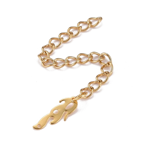 PandaHall 304 Stainless Steel Chain Extender, Curb Chain, with 202 Stainless Steel Charms, Feather, Golden, 65~69mm, Link: 3.7x3x0.5mm...
PandaHall 304 Stainless Steel Chain Extender, Curb Chain, with 202 Stainless Steel Charms, Feather, Golden, 65~69mm, Link: 3.7x3x0.5mm...