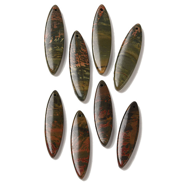 PandaHall Natural Picasso Jasper Pendants, Horse Eye Charms, 39.5~40x10~10.5x4mm, Hole: 1.2mm Picasso Jasper Horse Eye
PandaHall Natural Picasso Jasper Pendants, Horse Eye Charms, 39.5~40x10~10.5x4mm, Hole: 1.2mm Picasso Jasper Horse Eye