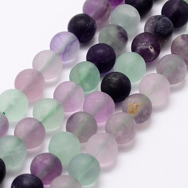 PandaHall Natural Fluorite Bead Strands, Round, Frosted, 8mm, Hole: 1mm, about 48pcs/strand, 15.3 inch(39cm) Fluorite Round
PandaHall Natural Fluorite Bead Strands, Round, Frosted, 8mm, Hole: 1mm, about 48pcs/strand, 15.3 inch(39cm) Fluorite Round