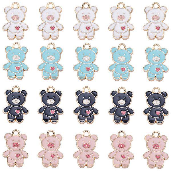 PandaHall SUNNYCLUE 1 Box 40Pcs Bear Charms Bulk Enamel Bear Charm Cartoon Style Cute Small Pink Blue White Black Animal Charms Heart Love..., Multicolor
PandaHall SUNNYCLUE 1 Box 40Pcs Bear Charms Bulk Enamel Bear Charm Cartoon Style Cute Small Pink Blue White Black Animal Charms Heart Love..., Multicolor