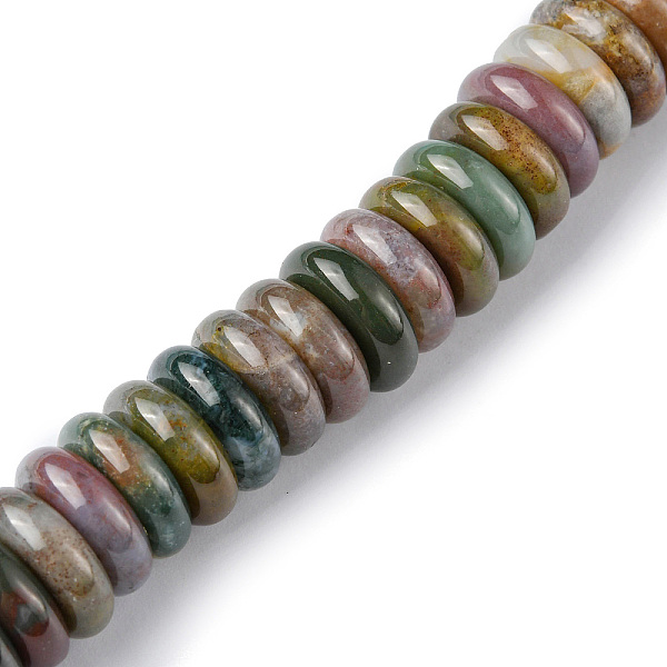 PandaHall Natural Indian Agate Beads Strands, Disc, 12x3.5~4mm, Hole: 1.4mm, about 51pcs/strand, 7.48~8.19 inch(19~20.8cm) Indian Agate Disc
PandaHall Natural Indian Agate Beads Strands, Disc, 12x3.5~4mm, Hole: 1.4mm, about 51pcs/strand, 7.48~8.19 inch(19~20.8cm) Indian Agate Disc