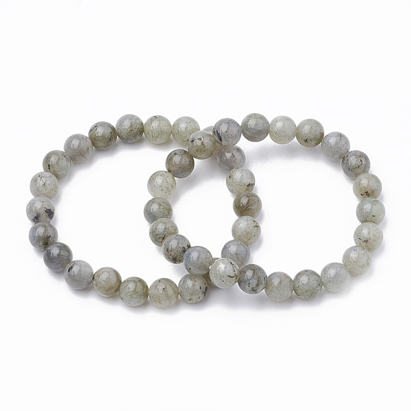 PandaHall Natural Labradorite Beaded Stretch Bracelets, Round, Inner Diameter: 2 inch(5cm), Bead: 8.5~9mm Labradorite
PandaHall Natural Labradorite Beaded Stretch Bracelets, Round, Inner Diameter: 2 inch(5cm), Bead: 8.5~9mm Labradorite