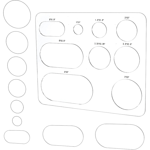 PandaHall BENECREAT Router Template Set Circle Oval Acrylic Inlay Templates with 9pcs Stencils for Woodworking, Quilting Sewing Needlework..., Clear
PandaHall BENECREAT Router Template Set Circle Oval Acrylic Inlay Templates with 9pcs Stencils for Woodworking, Quilting Sewing Needlework..., Clear