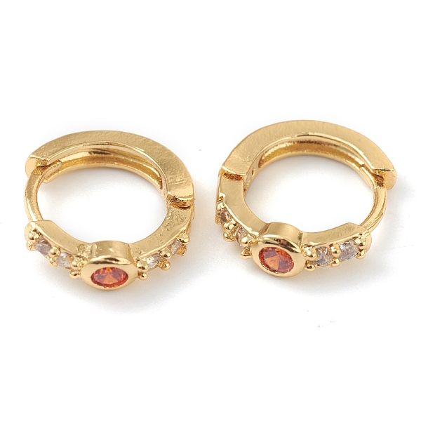PandaHall Brass Micro Pave Cubic Zirconia Huggie Hoop Earrings, Ring, Golden, Orange, 15x14x4mm, Pin: 1mm Brass Ring Orange
PandaHall Brass Micro Pave Cubic Zirconia Huggie Hoop Earrings, Ring, Golden, Orange, 15x14x4mm, Pin: 1mm Brass Ring Orange