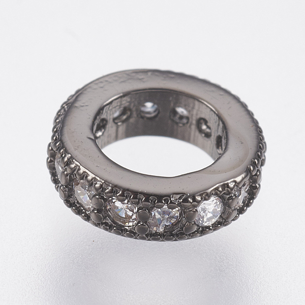 PandaHall Brass Micro Pave Cubic Zirconia European Beads, Large Hole Beads, Lead Free & Cadmium Free, Ring, Gunmetal, 8x2.5mm, Hole: 4.5mm...
PandaHall Brass Micro Pave Cubic Zirconia European Beads, Large Hole Beads, Lead Free & Cadmium Free, Ring, Gunmetal, 8x2.5mm, Hole: 4.5mm...