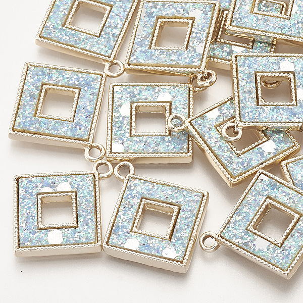 PandaHall Alloy Pendants, with Sequins/ Paillettes, Rhombus, Golden, Hollow, Sky Blue, 26x22x2.5mm, Hole: 2mm Alloy Rhombus Blue
PandaHall Alloy Pendants, with Sequins/ Paillettes, Rhombus, Golden, Hollow, Sky Blue, 26x22x2.5mm, Hole: 2mm Alloy Rhombus Blue