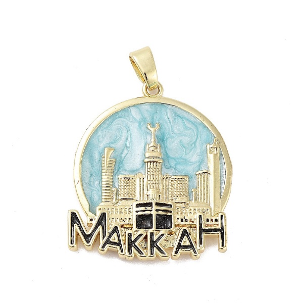 PandaHall Rack Plating Brass Enamel Pendants, Long-Lasting Plated, Lead Free & Cadmium Free, Real 18K Gold Plated, Flat Round with MAKKAH...
PandaHall Rack Plating Brass Enamel Pendants, Long-Lasting Plated, Lead Free & Cadmium Free, Real 18K Gold Plated, Flat Round with MAKKAH...