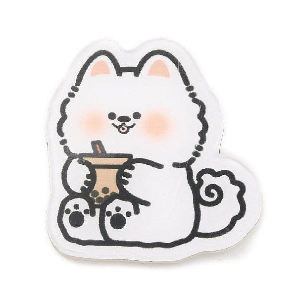 PandaHall Dog with Boba Milk Tea Acrylic Brooches, with 201 Stainless Steel Pins, White, 31x29x6.5mm Acrylic Dog White
PandaHall Dog with Boba Milk Tea Acrylic Brooches, with 201 Stainless Steel Pins, White, 31x29x6.5mm Acrylic Dog White