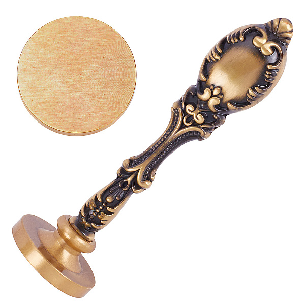 PandaHall Blank Wax Seal Brass Stamp Head & Alloy Handles, without Engraving Logo, for Wax Seal Stamp, Round, Antique Bronze, 30.5x14.5mm...
PandaHall Blank Wax Seal Brass Stamp Head & Alloy Handles, without Engraving Logo, for Wax Seal Stamp, Round, Antique Bronze, 30.5x14.5mm...