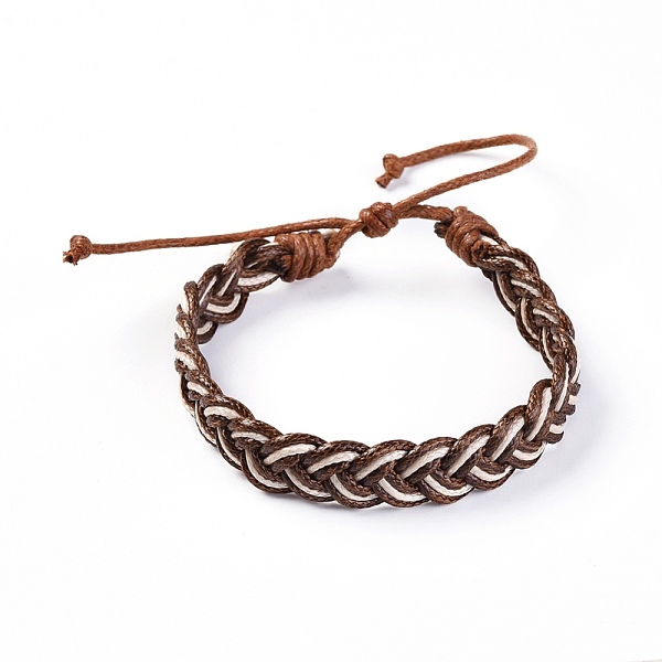 PandaHall Korean Waxed Polyester Cord Braided Bracelets, with Waxed Cotton Cords, Coffee, 2-3/8 inch~3 inch(6.2~7.5cm) Waxed Cord Brown
PandaHall Korean Waxed Polyester Cord Braided Bracelets, with Waxed Cotton Cords, Coffee, 2-3/8 inch~3 inch(6.2~7.5cm) Waxed Cord Brown
