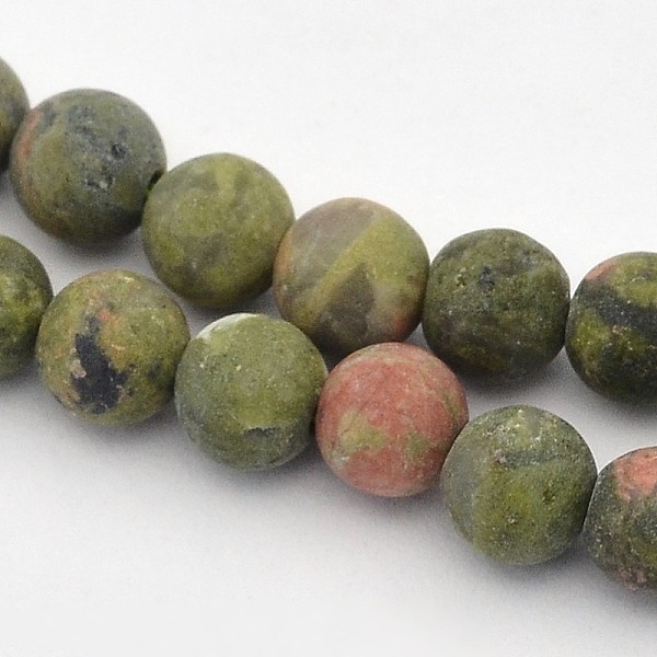 PandaHall Frosted Round Natural Unakite Beads Strands, 4mm, Hole: 1mm, about 93~96pcs/strand, 14.9~15.6 inch Unakite Round
PandaHall Frosted Round Natural Unakite Beads Strands, 4mm, Hole: 1mm, about 93~96pcs/strand, 14.9~15.6 inch Unakite Round