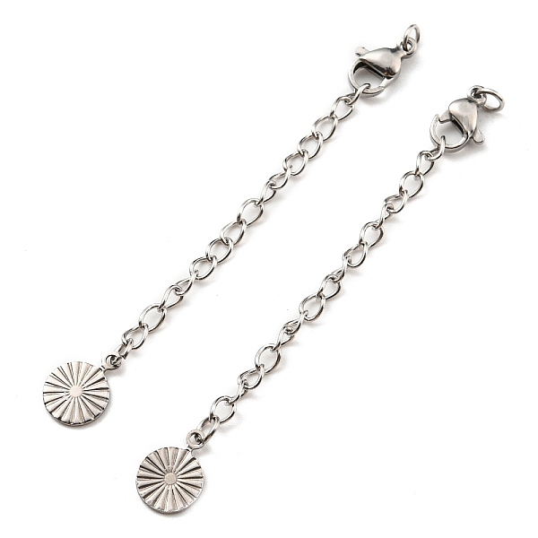 PandaHall 304 Stainless Steel Curb Chain Extender, End Chains with Lobster Claw Clasps and Sun Chain Tabs, Stainless Steel Color, 68mm 304...
PandaHall 304 Stainless Steel Curb Chain Extender, End Chains with Lobster Claw Clasps and Sun Chain Tabs, Stainless Steel Color, 68mm 304...
