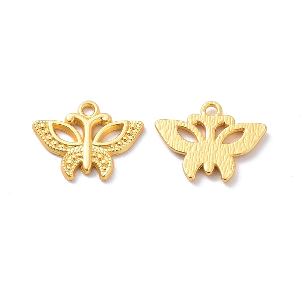 PandaHall Rack Plating Alloy Pendants, Cadmium Free & Lead Free & Nickle Free, Butterfly Charm, Matte Gold Color, 15.5x19.5x1.5mm, Hole...
PandaHall Rack Plating Alloy Pendants, Cadmium Free & Lead Free & Nickle Free, Butterfly Charm, Matte Gold Color, 15.5x19.5x1.5mm, Hole...