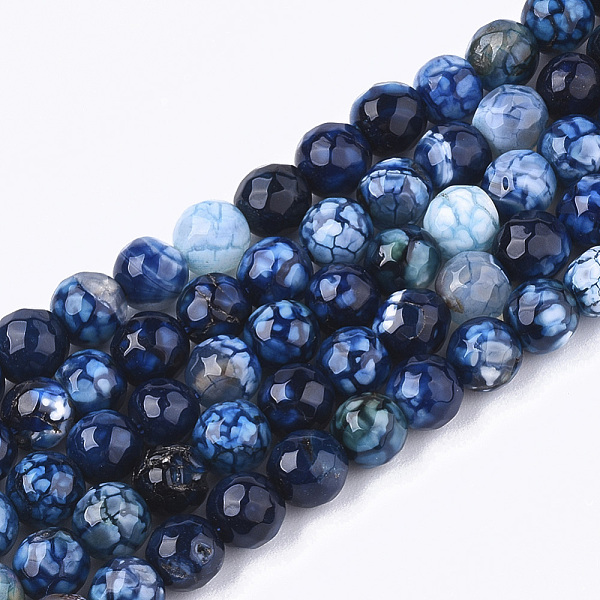 PandaHall Natural Crackle Agate Beads Strands, Dyed, Faceted, Round, Dark Blue, 6mm, Hole: 1mm, about 63pcs/strand, 14.5 inch Crackle Agate...
PandaHall Natural Crackle Agate Beads Strands, Dyed, Faceted, Round, Dark Blue, 6mm, Hole: 1mm, about 63pcs/strand, 14.5 inch Crackle Agate...