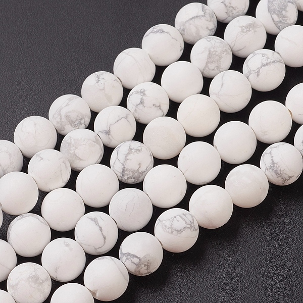 PandaHall Natural Howlite Beads Strands, Frosted, Round, 8mm, Hole: 1mm, about 49pcs/strand, 15.2 inch(38.5cm) Howlite Round
PandaHall Natural Howlite Beads Strands, Frosted, Round, 8mm, Hole: 1mm, about 49pcs/strand, 15.2 inch(38.5cm) Howlite Round
