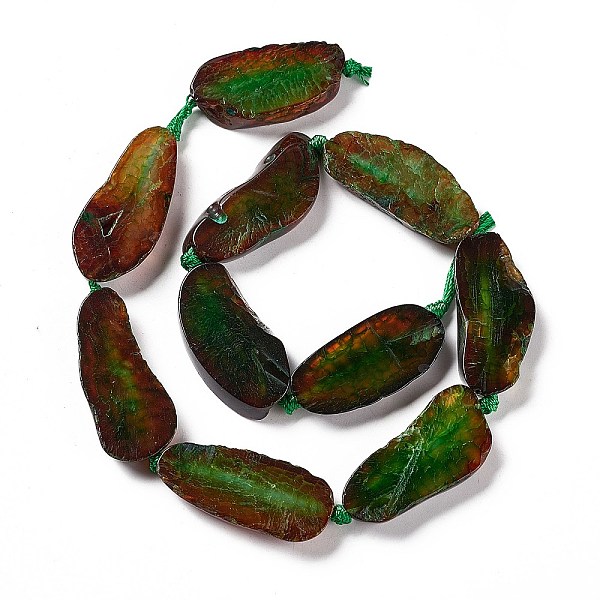 PandaHall Natural Agate Beads Strands, Dyed, Nuggets, Green, 26.5~47x16~28x5~6mm, Hole: 2.5mm, about 10~14pcs/strand, 15.75~17.32 inch...
PandaHall Natural Agate Beads Strands, Dyed, Nuggets, Green, 26.5~47x16~28x5~6mm, Hole: 2.5mm, about 10~14pcs/strand, 15.75~17.32 inch...