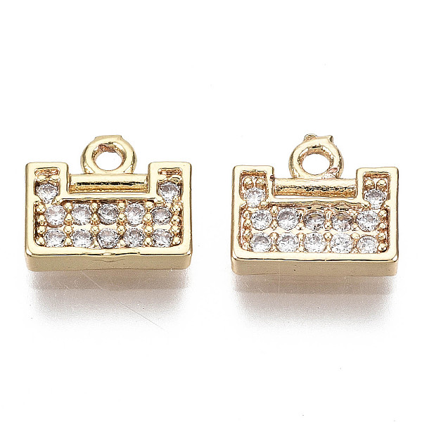 PandaHall Brass Micro Cubic Zirconia Charms, Nickel Free, Real 18K Gold Plated, Rectangle, Clear, 7.5x8x2mm, Hole: 1mm Brass+Cubic Zirconia...
PandaHall Brass Micro Cubic Zirconia Charms, Nickel Free, Real 18K Gold Plated, Rectangle, Clear, 7.5x8x2mm, Hole: 1mm Brass+Cubic Zirconia...