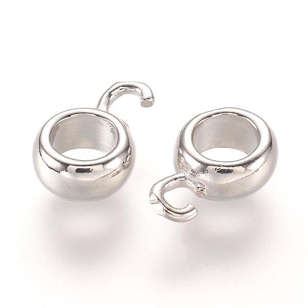 PandaHall Brass Tube Bails, Loop Bails, Bail Beads For European Chains, Rondelle, Platinum, 11.5x8x4mm, Hole: 2mm, Inner Diameter: 5mm Brass...
PandaHall Brass Tube Bails, Loop Bails, Bail Beads For European Chains, Rondelle, Platinum, 11.5x8x4mm, Hole: 2mm, Inner Diameter: 5mm Brass...