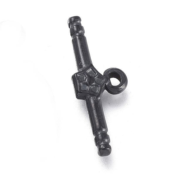 PandaHall 304 Stainless Steel Toggle Clasps Parts, Bar, Electrophoresis Black, 19.5x7x2.5mm, Hole: 1.2mm 304 Stainless Steel Others
PandaHall 304 Stainless Steel Toggle Clasps Parts, Bar, Electrophoresis Black, 19.5x7x2.5mm, Hole: 1.2mm 304 Stainless Steel Others