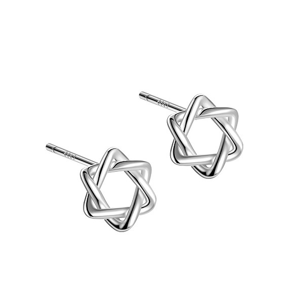 PandaHall Rhodium Plated Star of David 999 Sterling Silver Stud Earrings for Women, with 999 Stamp, Platinum, 7x8mm Sterling Silver Star of...
PandaHall Rhodium Plated Star of David 999 Sterling Silver Stud Earrings for Women, with 999 Stamp, Platinum, 7x8mm Sterling Silver Star of...
