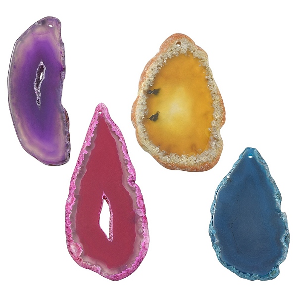 PandaHall About 100G Natural Agate Pendants, Agate Slices, Dyed & Heated, Nuggets Charms, Mixed Color, 48~105x39~68x4~7mm, Hole: 2~2.5mm..., Multicolor
PandaHall About 100G Natural Agate Pendants, Agate Slices, Dyed & Heated, Nuggets Charms, Mixed Color, 48~105x39~68x4~7mm, Hole: 2~2.5mm..., Multicolor