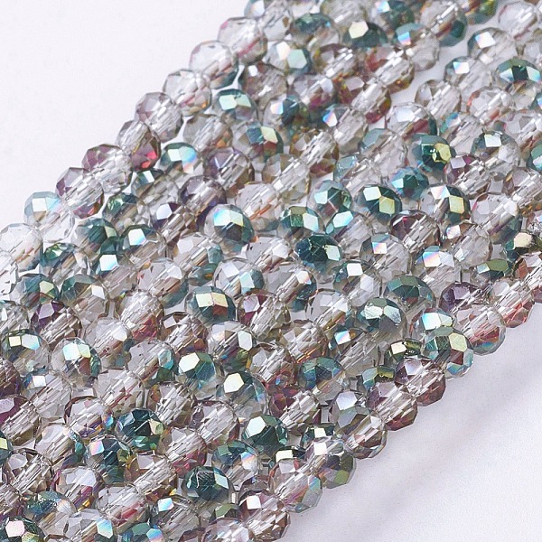 PandaHall Half Plated Faceted Rondelle Electroplate Glass Bead Strands, Green, 3x2mm, Hole: 1mm, about 165~169pcs/strand, 15~16 inch...
PandaHall Half Plated Faceted Rondelle Electroplate Glass Bead Strands, Green, 3x2mm, Hole: 1mm, about 165~169pcs/strand, 15~16 inch...