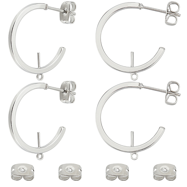 PandaHall Beebeecraft 10Pcs Brass Ring Stud Earring Findings, for Half Drilled Beads, with Horizontal Loops & 10Pcs Friction Ear Nuts, Real...
PandaHall Beebeecraft 10Pcs Brass Ring Stud Earring Findings, for Half Drilled Beads, with Horizontal Loops & 10Pcs Friction Ear Nuts, Real...