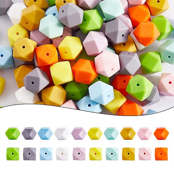 PandaHall 100Pcs Silicone Beads Mixed Color Hexagonal Silicone Beads Bulk Spacer Beads Silicone Bead Kit for Bracelet Necklace Keychain..., Multicolor
PandaHall 100Pcs Silicone Beads Mixed Color Hexagonal Silicone Beads Bulk Spacer Beads Silicone Bead Kit for Bracelet Necklace Keychain..., Multicolor