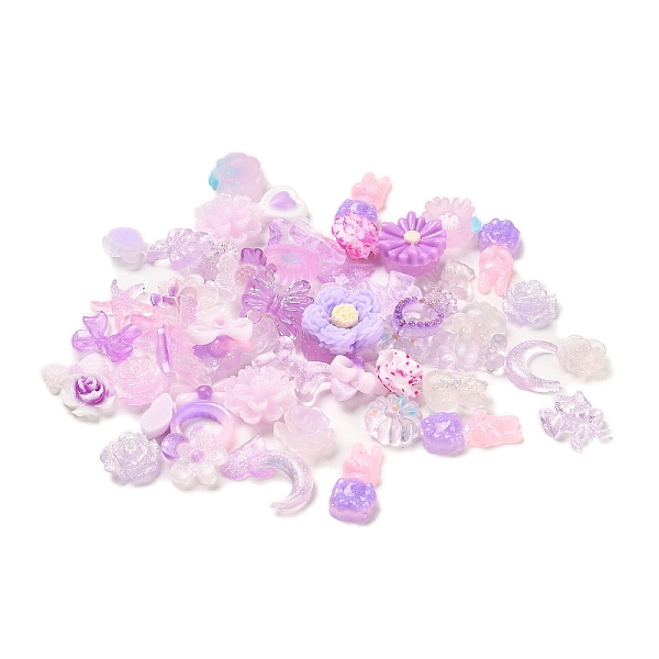 PandaHall Luminous Resin Decoden Cabochons, Glow in the Dark Flower Mixed Shapes, Purple, 6~15x7~12x2~6.5mm, about 3000pcs/set Resin Mixed...
PandaHall Luminous Resin Decoden Cabochons, Glow in the Dark Flower Mixed Shapes, Purple, 6~15x7~12x2~6.5mm, about 3000pcs/set Resin Mixed...