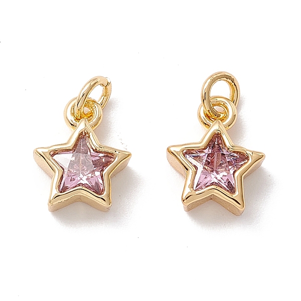 PandaHall Brass Cubic Zirconia Charms, Real 18K Gold Plated, Star, Plum, 9x7.5x3mm, Hole: 2.5mm Brass+Cubic Zirconia Star Purple
PandaHall Brass Cubic Zirconia Charms, Real 18K Gold Plated, Star, Plum, 9x7.5x3mm, Hole: 2.5mm Brass+Cubic Zirconia Star Purple