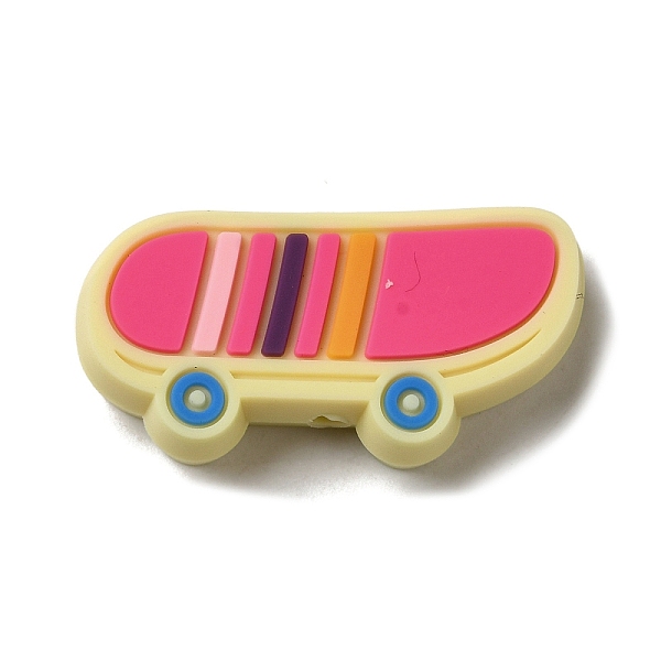 PandaHall Skateboard Silicone Focal Beads, Chewing Beads For Teethers, DIY Nursing Necklaces Making, Camellia, 14.5x29x9.5mm, Hole: 2.5mm..., Pink
PandaHall Skateboard Silicone Focal Beads, Chewing Beads For Teethers, DIY Nursing Necklaces Making, Camellia, 14.5x29x9.5mm, Hole: 2.5mm..., Pink