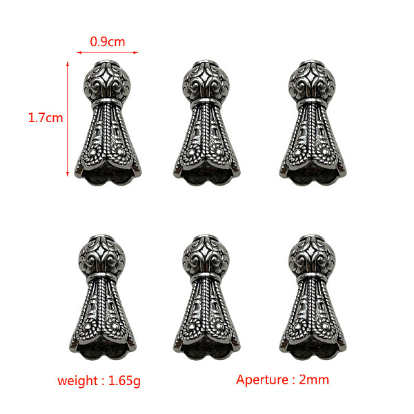 PandaHall Tibetan Style Cord Ends, End Caps for Necklace, Bracelet Making, Antique Silver, 17x9mm, Hole: 2mm, about 303pcs/500g Alloy
PandaHall Tibetan Style Cord Ends, End Caps for Necklace, Bracelet Making, Antique Silver, 17x9mm, Hole: 2mm, about 303pcs/500g Alloy