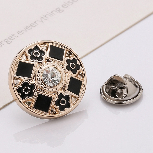 PandaHall Plastic Brooch, Alloy Pin, with Rhinestone, Enamel, for Garment Accessories, Round with Flower & Square, Black, 21mm Plastic Round...
PandaHall Plastic Brooch, Alloy Pin, with Rhinestone, Enamel, for Garment Accessories, Round with Flower & Square, Black, 21mm Plastic Round...