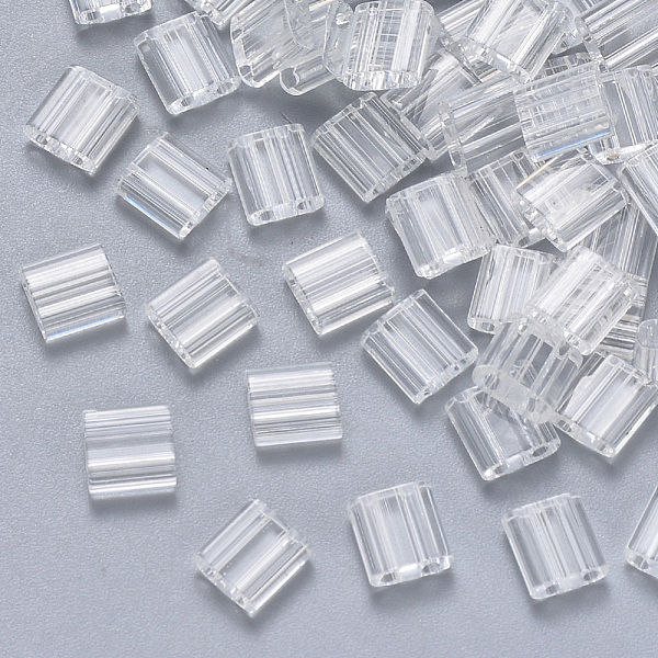 PandaHall 2-Hole Transparent Glass Seed Beads, Rectangle, Clear, 5x4.5~5.5x2~2.5mm, Hole: 0.5~0.8mm, about 118pcs/10g Glass Rectangle Clear
PandaHall 2-Hole Transparent Glass Seed Beads, Rectangle, Clear, 5x4.5~5.5x2~2.5mm, Hole: 0.5~0.8mm, about 118pcs/10g Glass Rectangle Clear