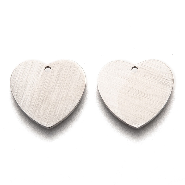 PandaHall 304 Stainless Steel Pendants, Stamping Blank Tag, Laser Cut, Double Side Drawbench Effect, Heart, Stainless Steel Color, 14x15x1mm...
PandaHall 304 Stainless Steel Pendants, Stamping Blank Tag, Laser Cut, Double Side Drawbench Effect, Heart, Stainless Steel Color, 14x15x1mm...