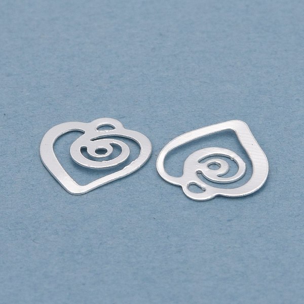 PandaHall Brass Charms, Hollow, Heart, 925 Sterling Silver Plated, 8x8.5x0.5mm, Hole: 0.7mm Brass Heart
PandaHall Brass Charms, Hollow, Heart, 925 Sterling Silver Plated, 8x8.5x0.5mm, Hole: 0.7mm Brass Heart