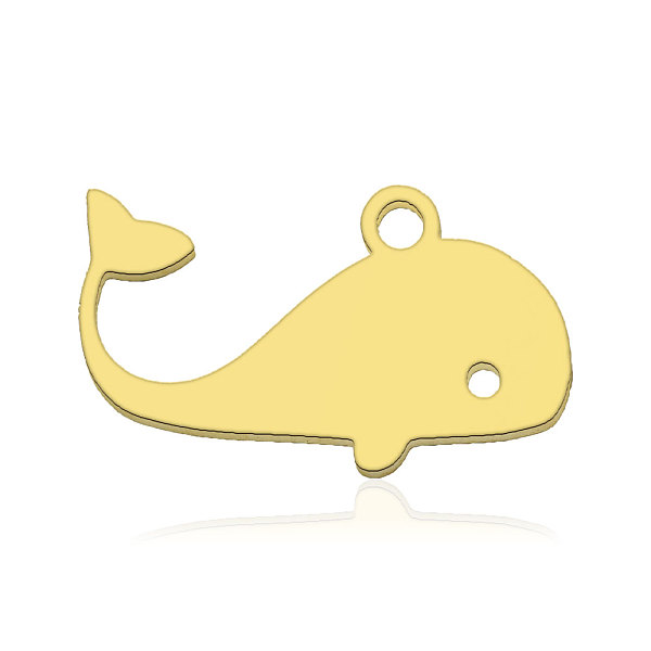 PandaHall 201 Stainless Steel Pendants, Whale Shaped, Real 18K Gold Plated, 10.5x18x1mm, Hole: 1.6mm 201 Stainless Steel Other Animal
PandaHall 201 Stainless Steel Pendants, Whale Shaped, Real 18K Gold Plated, 10.5x18x1mm, Hole: 1.6mm 201 Stainless Steel Other Animal