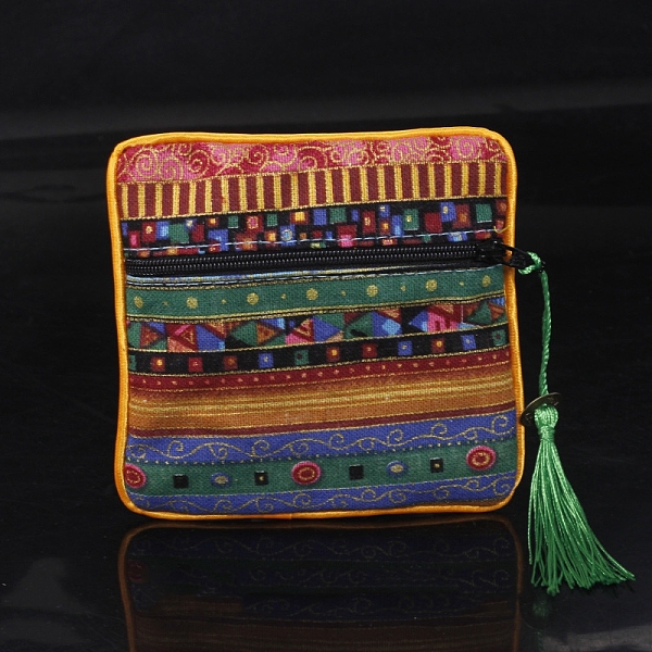 PandaHall Square Chinese Style Cloth Tassel Bags, with Zipper, for Bracelet, Necklace, Medium Aquamarine, 11.5x11.5cm Cloth Square
PandaHall Square Chinese Style Cloth Tassel Bags, with Zipper, for Bracelet, Necklace, Medium Aquamarine, 11.5x11.5cm Cloth Square